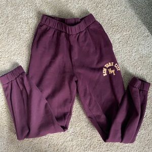 Hollister Maroon Sweatpants